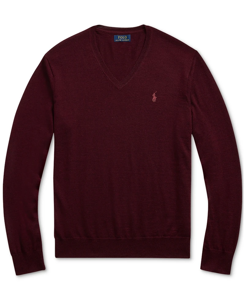 Polo Ralph Lauren Men's Washable Wool V-Neck Sweater