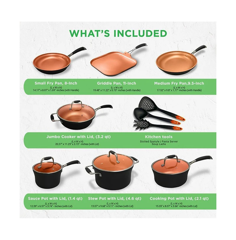 NutriChef Kitchenware Pots & Pans Set