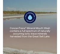 Trace Minerals | ConcenTrace Mineral Mouth Rinse | Gentle Mouth Rinse, Fresh Breath | Alcohol Free, Certified , Gluten Free, Non-gmo | Mint | 10 oz