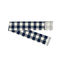 Kate Aurora Plaid Country Farmhouse French Door Curtain Panel With Matching Tieback