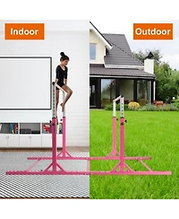 Adjustable Kids Double Horizontal Bars Gymnastic Training Parallel Bars