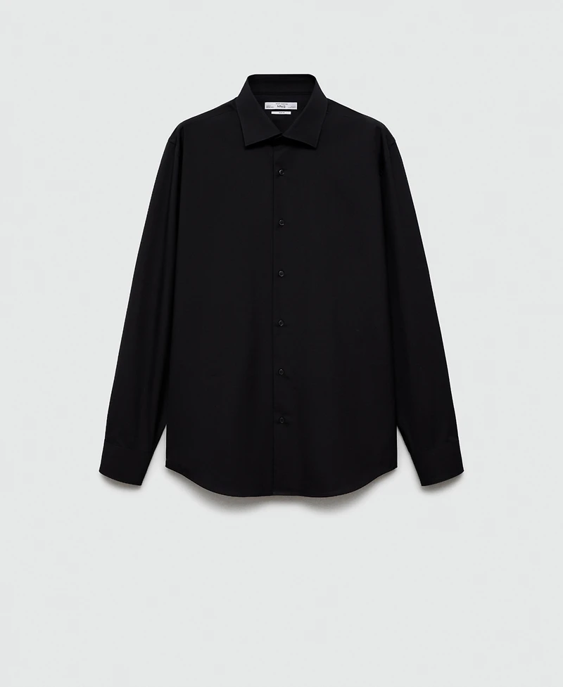 Mango Men's Slim-Fit Cotton Poplin Suit Shirt