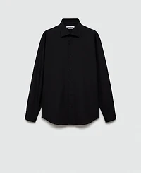 Mango Men's Slim-Fit Cotton Poplin Suit Shirt