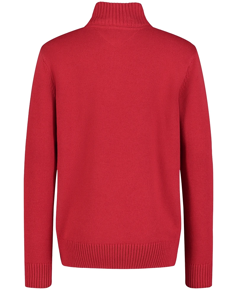 Tommy Hilfiger Toddler and Little Boys Solid 1/4 Zip Sweater
