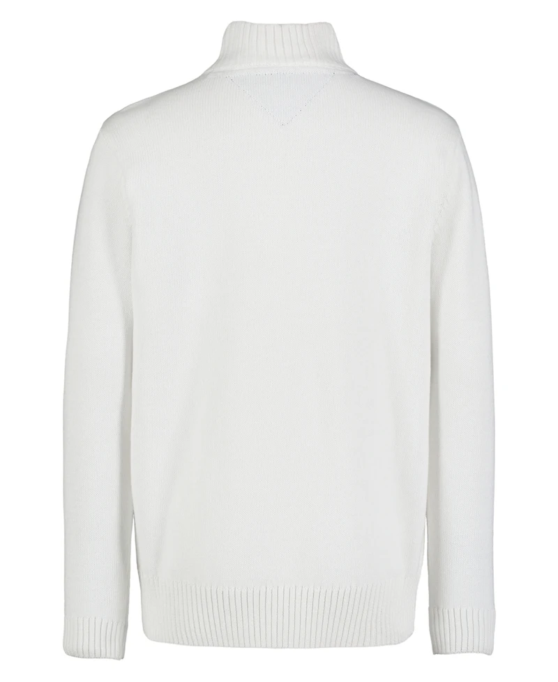 Tommy Hilfiger Big Boys Solid 1/4 Zip Sweater