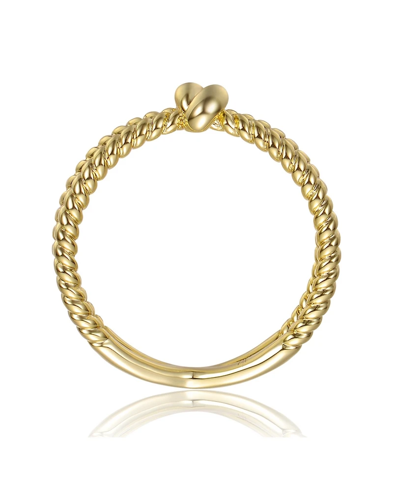 14K Gold Plated/White Plated with Cubic Zirconia Miami Cocktail Ring