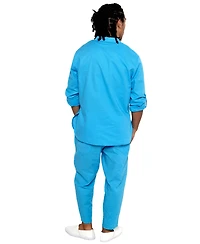 Dai Moda Men's YahYah Linen Drawstring Pant