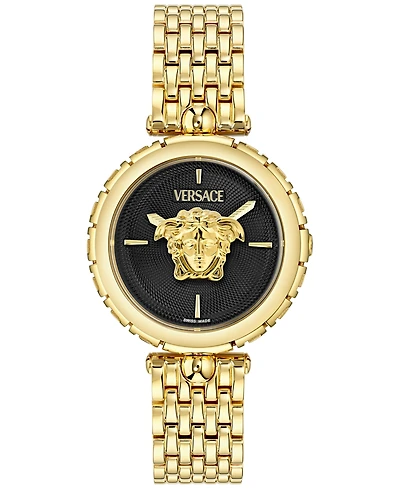 Versace Women's Swiss Medusa Heritage Gold Ion Plated Bracelet Watch 38mm