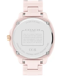 Coach Women's Kitt Blush Ceramic Bracelet Watch 38mm