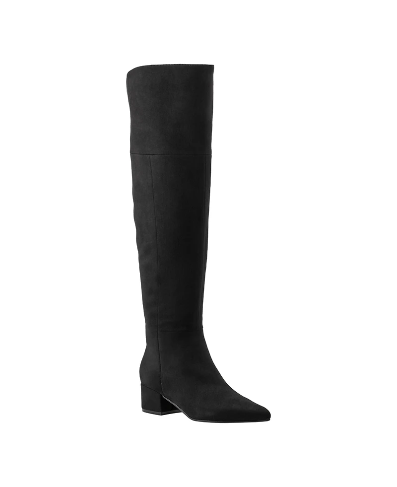 Marc Fisher Ltd Women's Lottie Pointy Toe Over The Knee Dress Boots