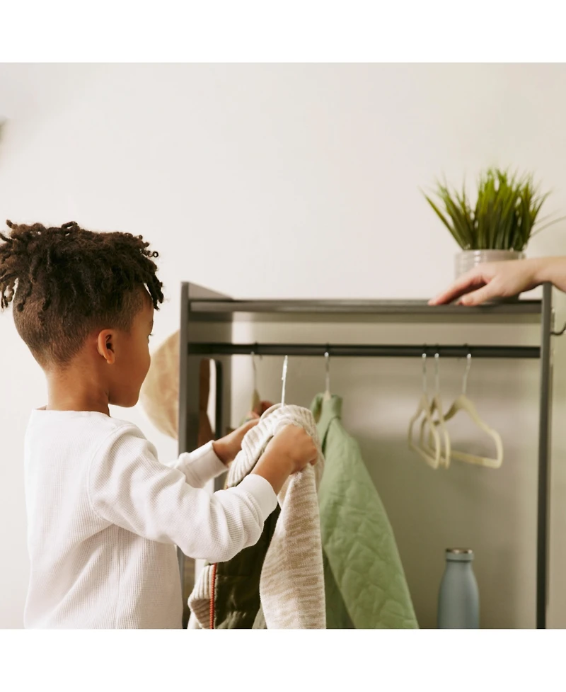 ECR4Kids TrendiTot Clothing Rack, Natural, 1