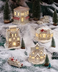 From The Vault! Lenox Mistletoe Park Fire Truck with Santa, Exclusively at Macy's