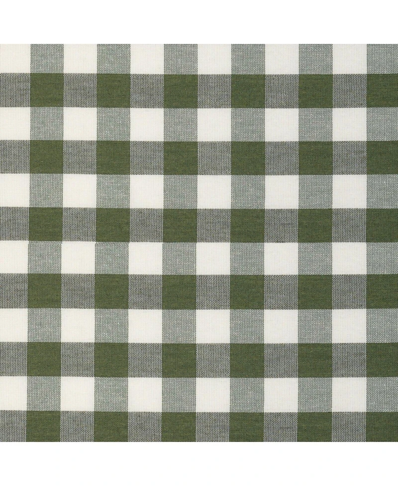 Kate Aurora Country Farmhouse Buffalo Check Plaid Gingham Single Window Curtain