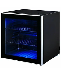Sugift 60 Can Beverage Mini Refrigerator with Glass Door