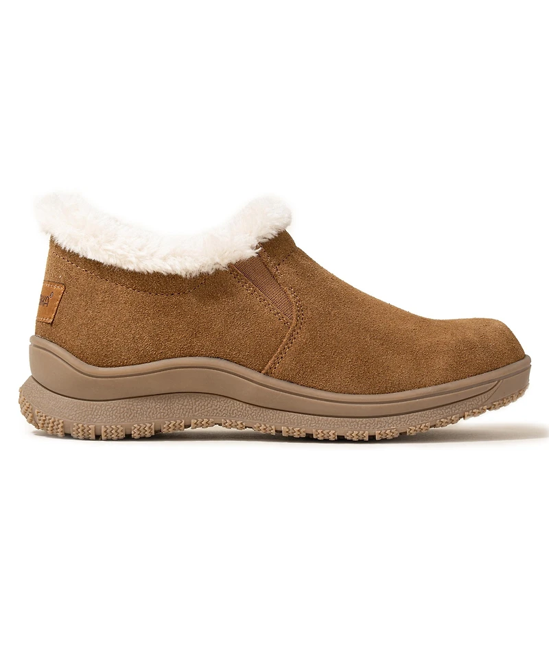 Minnetonka Women's Eagan Suede Faux Fur Lined Booties