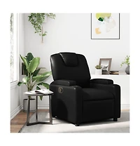 vidaXL Recliner Chair Gray Faux Leather