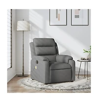 vidaXL Massage Recliner Chair Black Fabric