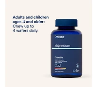 Trace Minerals Magnesium Chewable Supplement for Adults and Kids | from Magnesium Glycinate and Citrate | Sugar Free | Raspberry Lemon | 120 ct, 30 Se