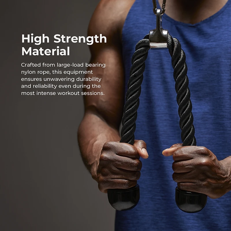 Sunny & Health Fitness Tricep Push Down Non-Slip Rope Cable Attachment 27 Inches
