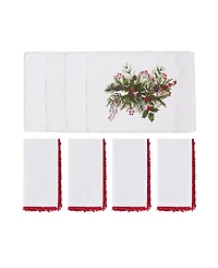 Avanti Pine Ivy Polyester 8 Piece Placemats/Napkins Set