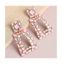 Sohi Women's Pavement Drop Earrings