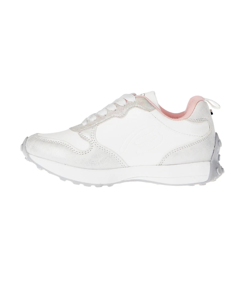 Bebe Little and Big Girls Emboss Scripts Jogger Sneaker