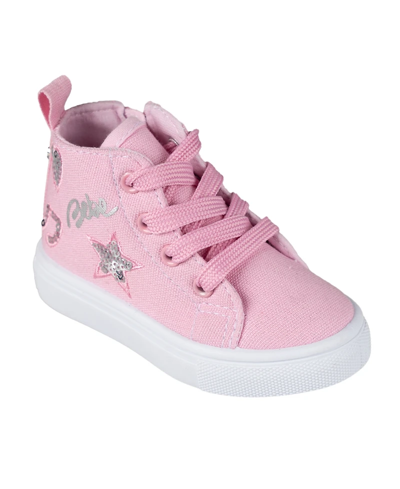 Bebe Toddler Girls Embroidered Sequin Sneakers
