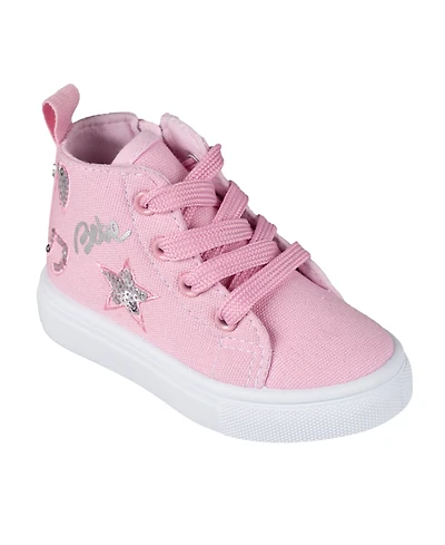 Bebe Toddler Girls Embroidered Sequin Sneakers