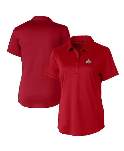Cutter & Buck Women's Ohio State Buckeyes Prospect Textured Stretch Polo