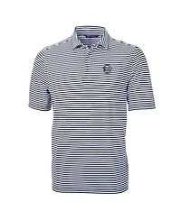 Cutter & Buck Men's Penn State Nittany Lions Throwback Logo Virtue Eco Pique Stripe Polo