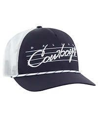 '47 Brand Men's Navy/White Dallas Cowboys Downburst Relaxed Hitch Trucker Adjustable Hat