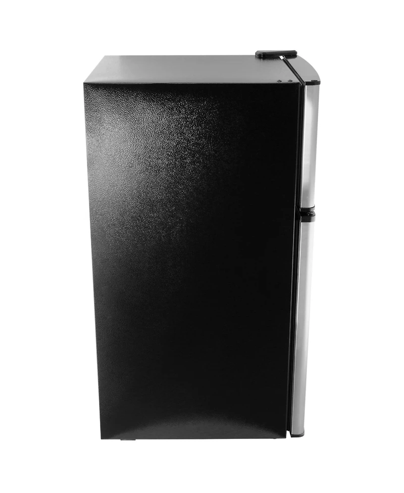 MegaChef 3.2 Cubic Feet 2 Door Refrigerator/Freezer in Stainless Steel