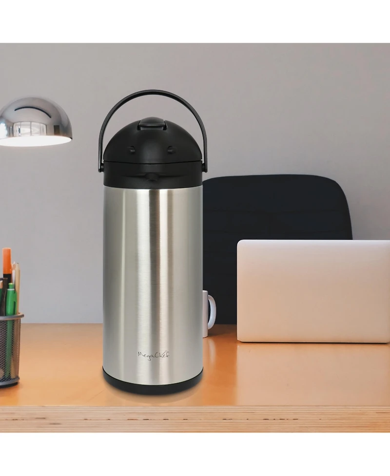 MegaChef Quart Stainless Steel Vacuum Body Pump Cap Air Pot