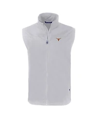 Cutter & Buck Men's Gray Texas Longhorns Charter Eco Full-Zip Vest