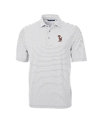 Cutter & Buck Men's Minnesota Golden Gophers Vault DryTec Virtue Eco Pique Stripe Polo