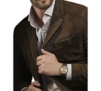 Frederique Constant Men's Swiss Automatic Classic Date Manufacture Brown Leather Strap Watch 40mm