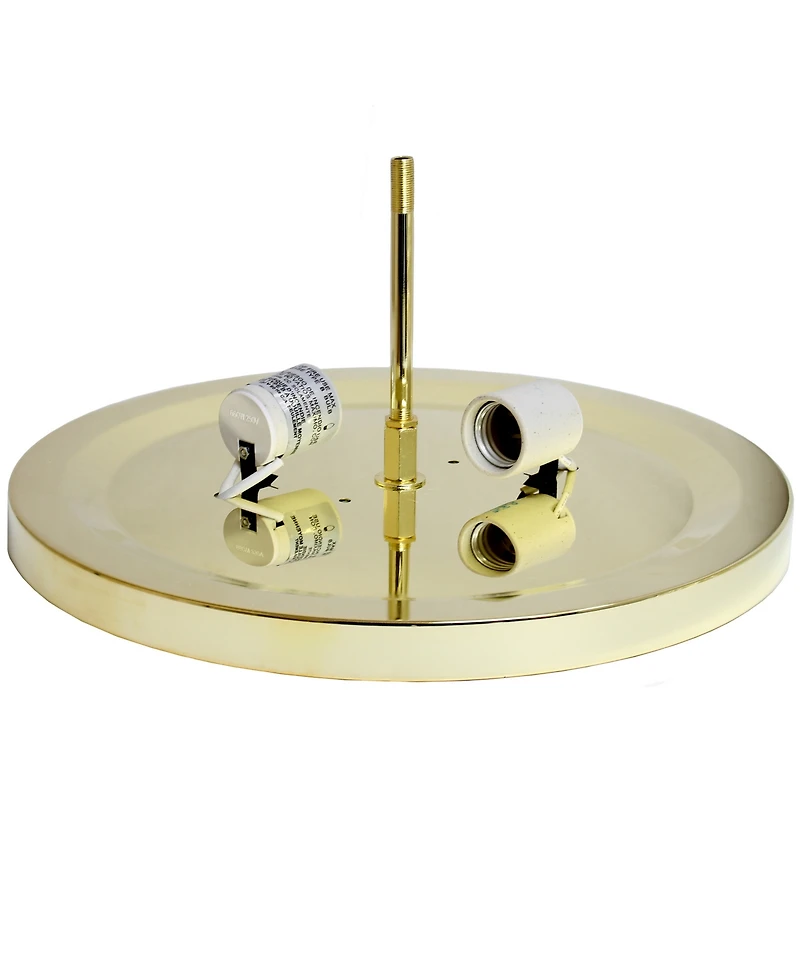 Lalia Home Crystal Glam 2 Light Ceiling Flush Mount, Pack of