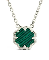 Sterling Forever Rose Petal Pendant Necklace
