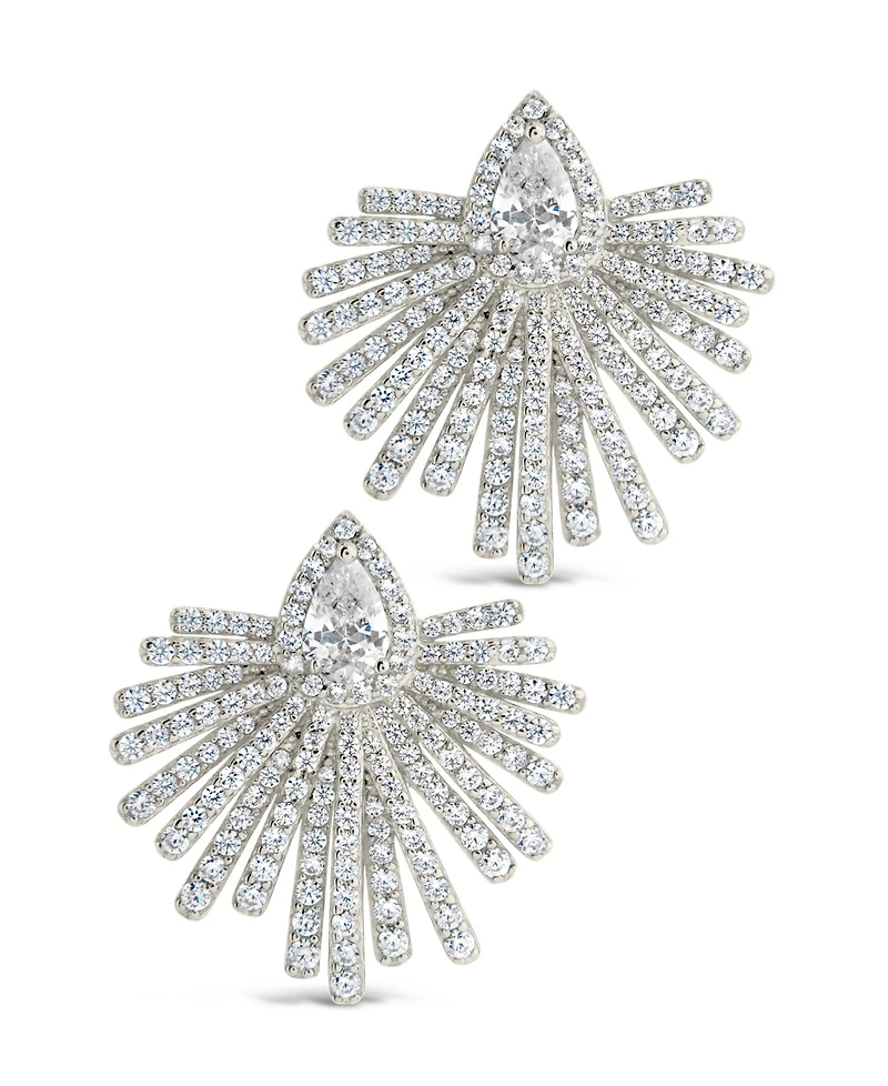Sterling Forever Cameron Cubic Zirconia Stud Earrings