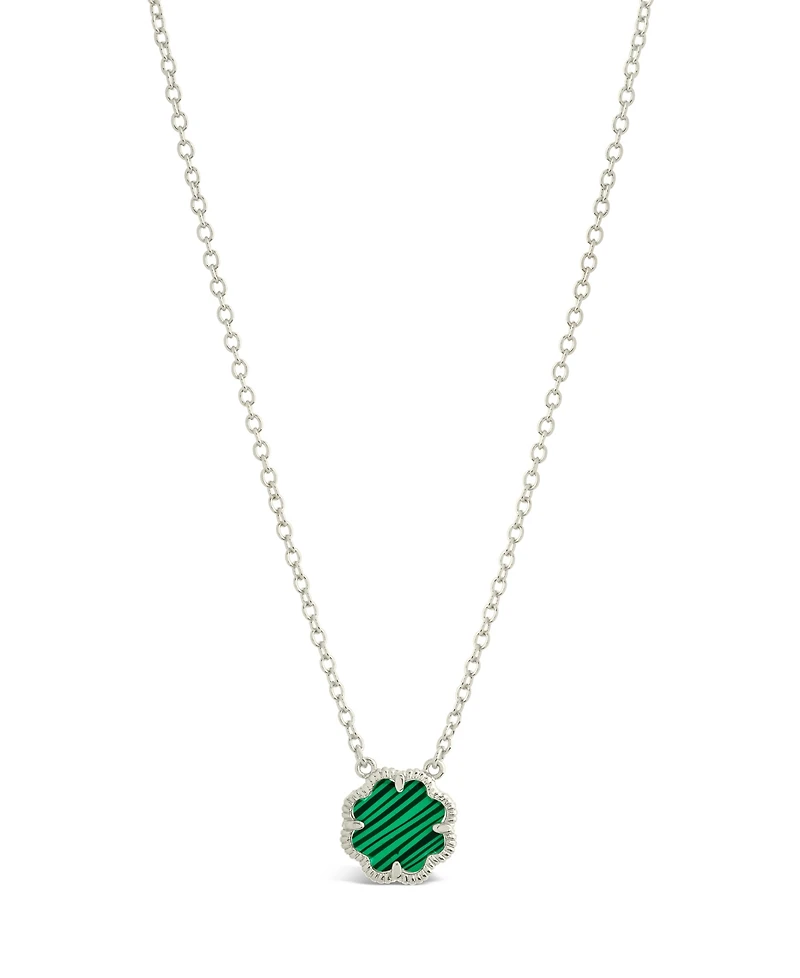 Sterling Forever Rose Petal Pendant Necklace