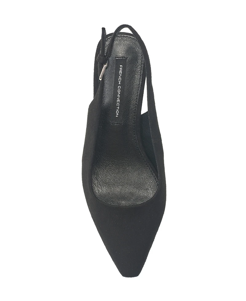 French Connection Women's Wesley Slingback Cube Block Heel