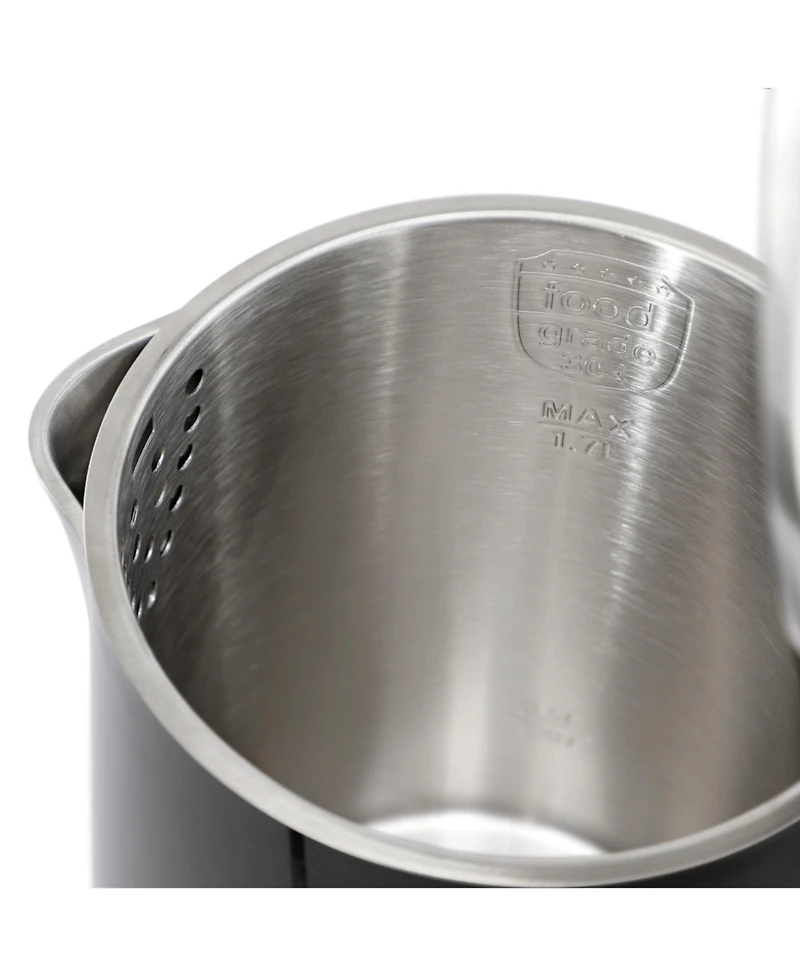 MegaChef 1.7 Quart Double Wall Stainless Steel Electric Tea Kettle