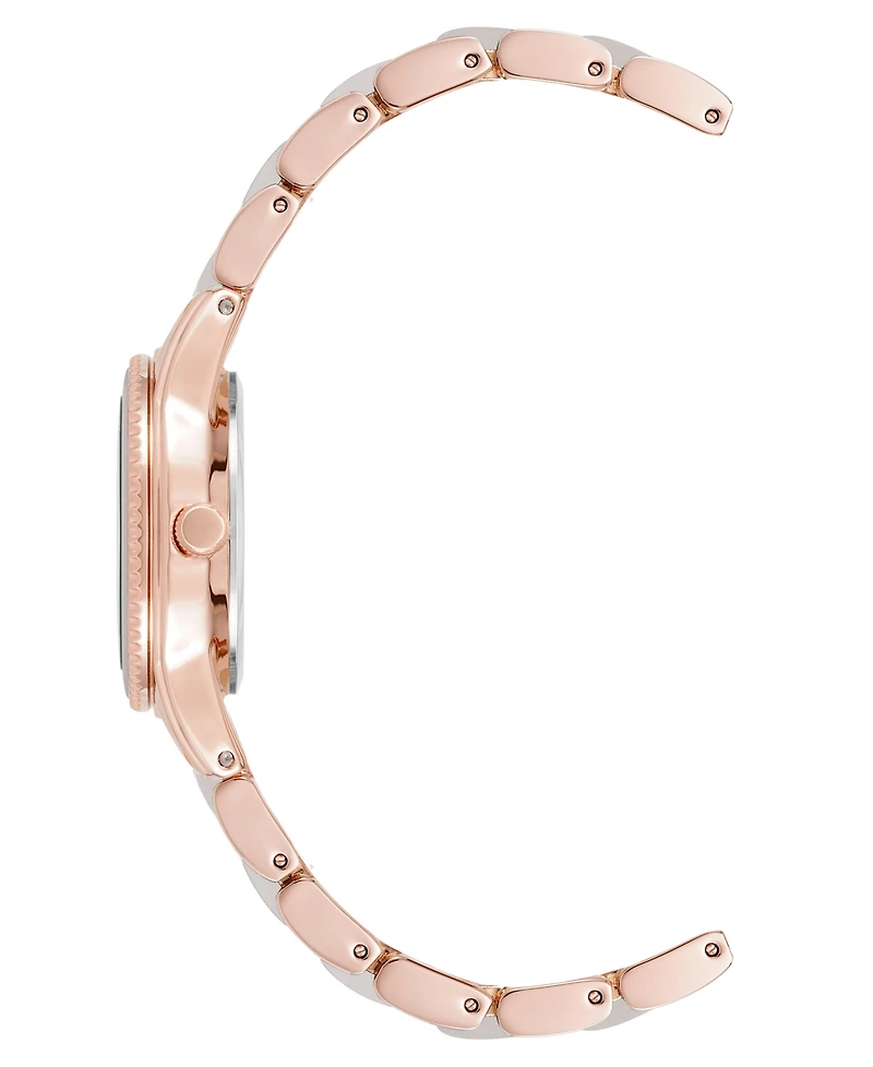 Anne Klein Women's Quartz Rose Gold-Tone Alloy Metal Watch, 30mm