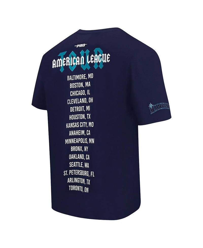 Pro Standard Men's Navy Seattle Mariners Oversized City Tour T-Shirt
