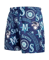 Pro Standard Men's Aqua Seattle Mariners Toss Logo Woven Shorts