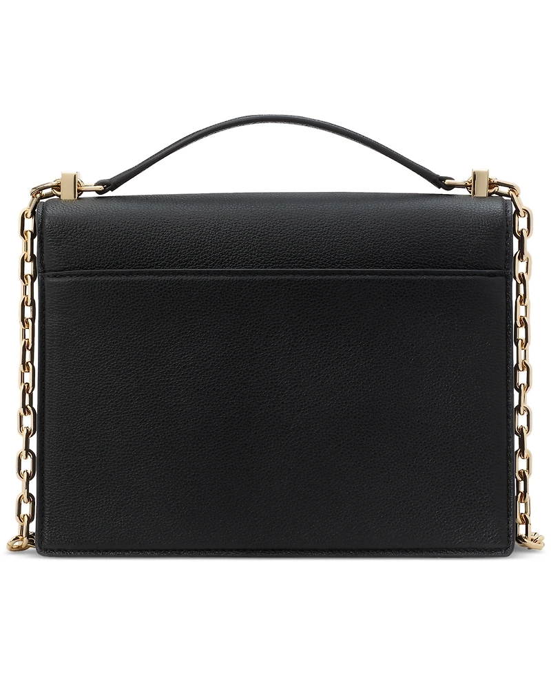 kate spade new york Deco Pebbled Leather Chain Shoulder Bag