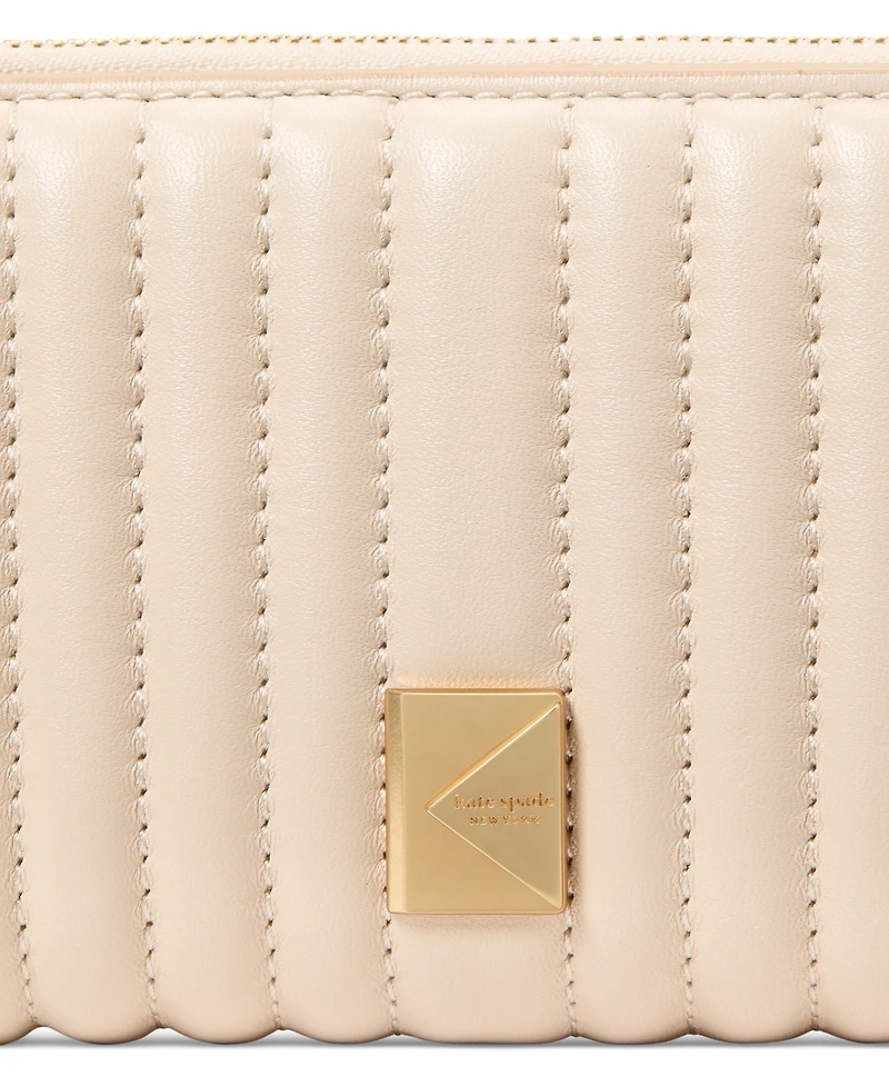 kate spade new york Deco Quilted Leather Compact Wallet