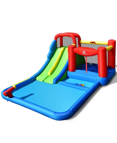 Inflatable Water Slide Kids Jumping Bounce Castle w/ Ocean Balls & 780W Blower