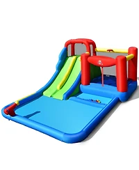 Inflatable Water Slide Kids Jumping Bounce Castle w/ Ocean Balls & 780W Blower