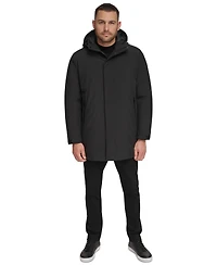 Calvin Klein Men's Flextech Stretch Water-Resistant Hooded Stadium Jacket